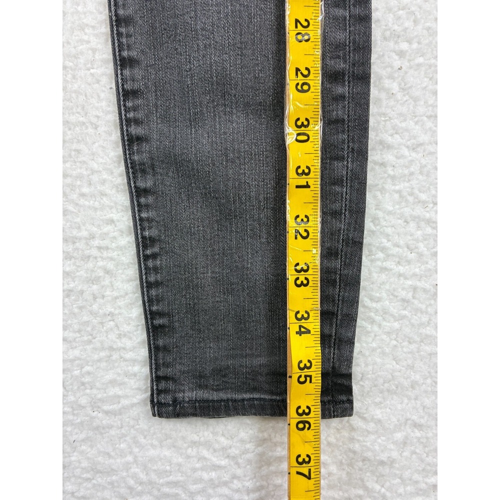 Madewell Womens 25 Skinny Skinny Jeans‎ Black Wash Distressed Denim Style B1799 - Picture 9 of 16
